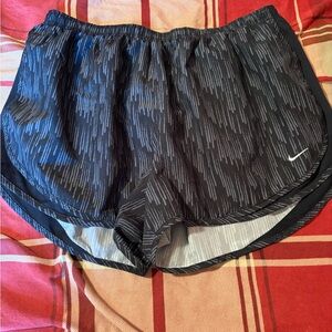Nike Women's Black and white Athletic Shorts
